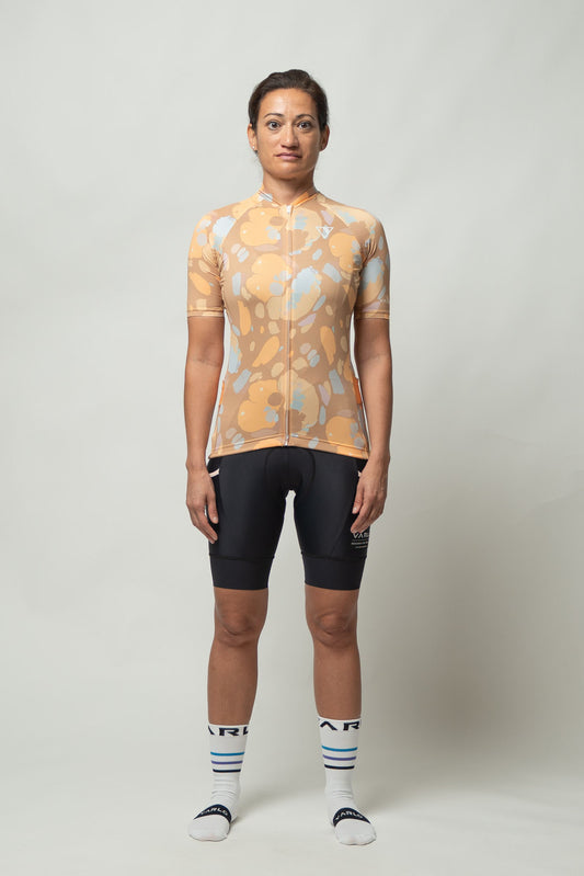 Women's Gravel Series Venture Cycling Jersey (Tan)