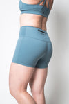 SOHO Women's Full Motion Technical Short 4" (Shell Blue)