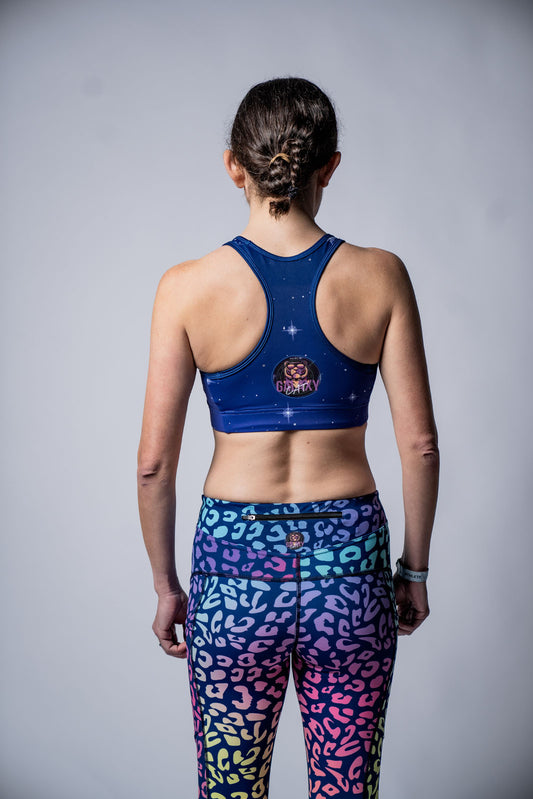 Women's Galaxy Cat Sports Bra