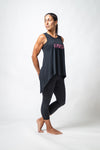 SOHO Women's Tie-Back Tank (Black)