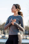 Women's Swift Long Sleeve Tech Shirt (Gray)